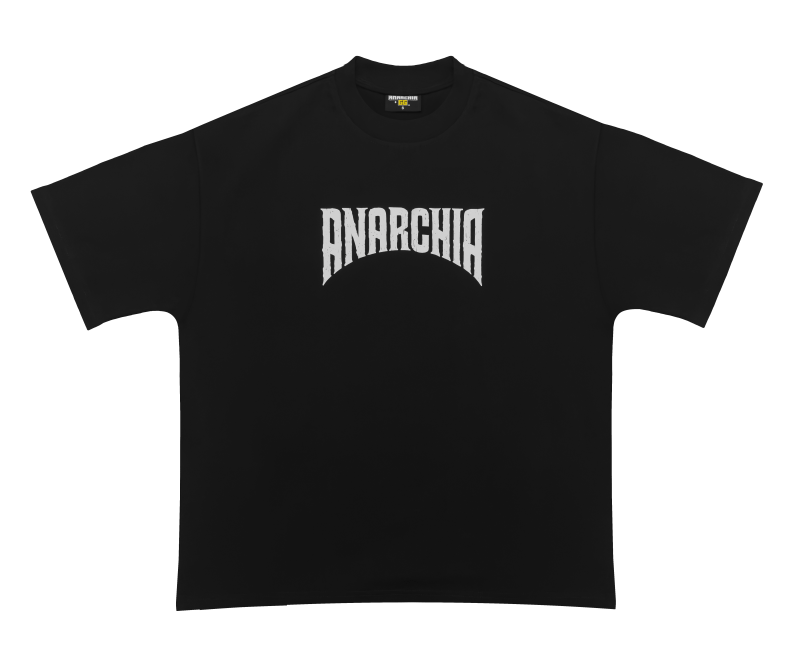Koszulka - Anarchia Distressed Logo - Czarna