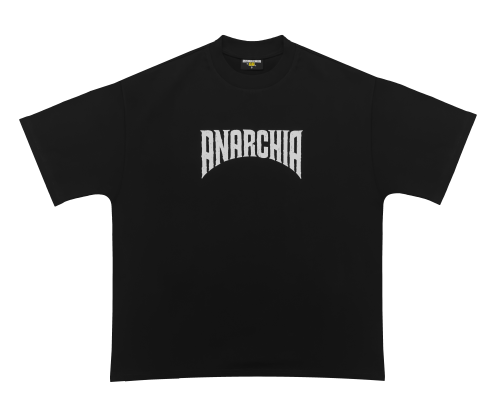 Koszulka - Anarchia Distressed Logo - Czarna
