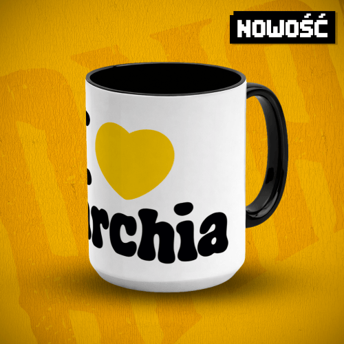 Duży Kubek I <3 Anarchia - Biały