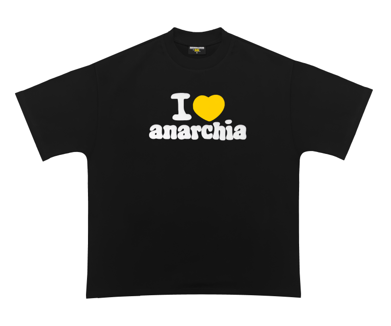 Koszulka - I <3 Anarchia - Czarna